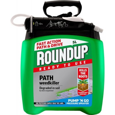 Roundup Fast Action Path And Drive Weedkiller Pump & Go 5 Litre